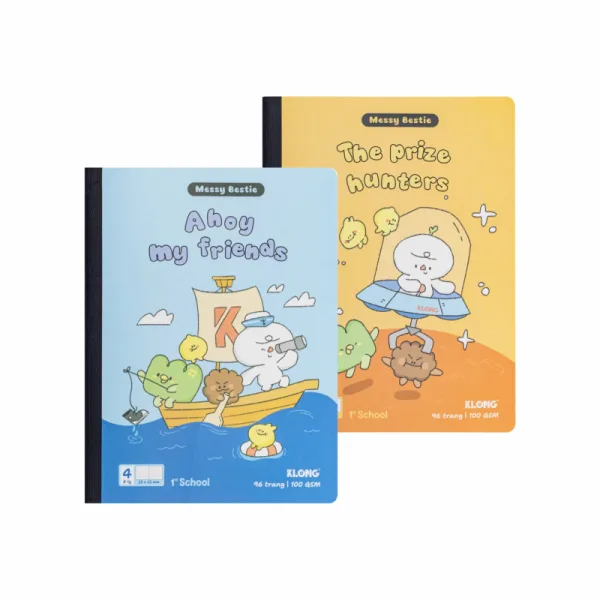 Tập học sinh 4 ô ly 1st School Messy Bestie A5